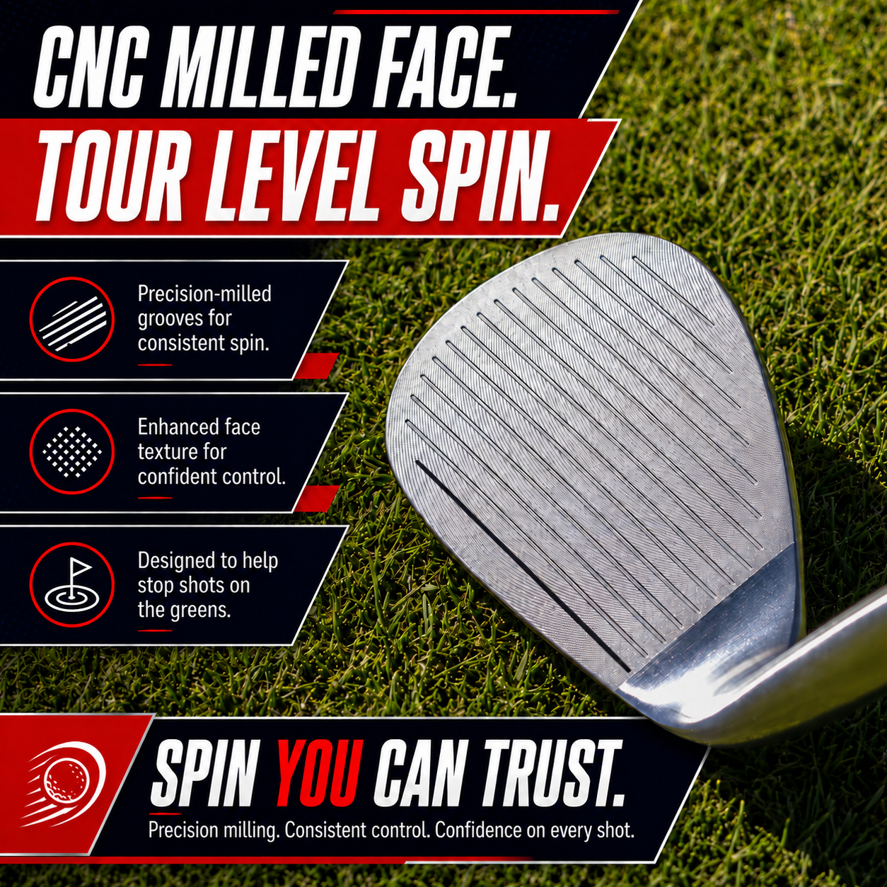 ASE Golf CM-1 Single Wedge – 50°–60°