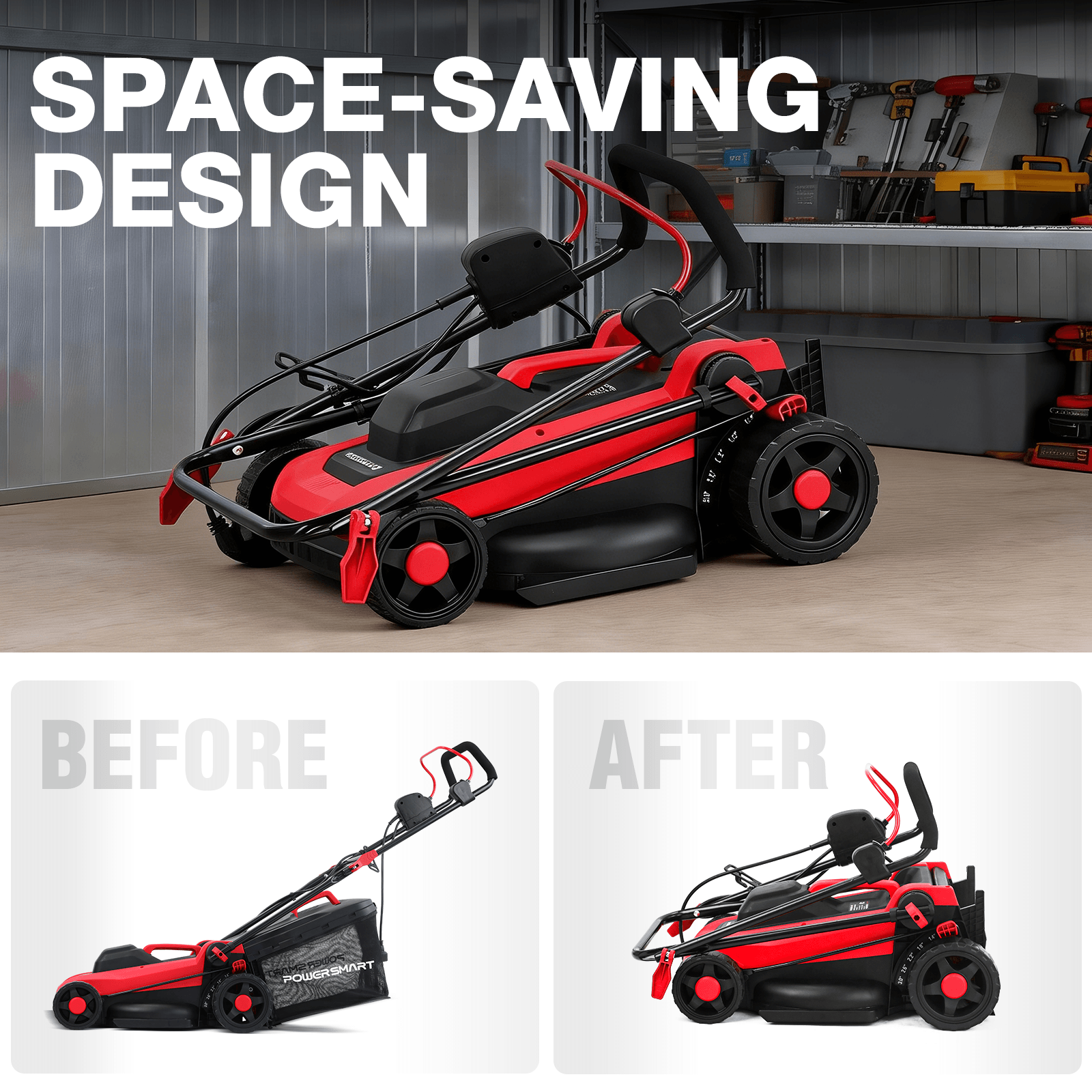 14" 15A Corded Push Lawn Mower - DB8015