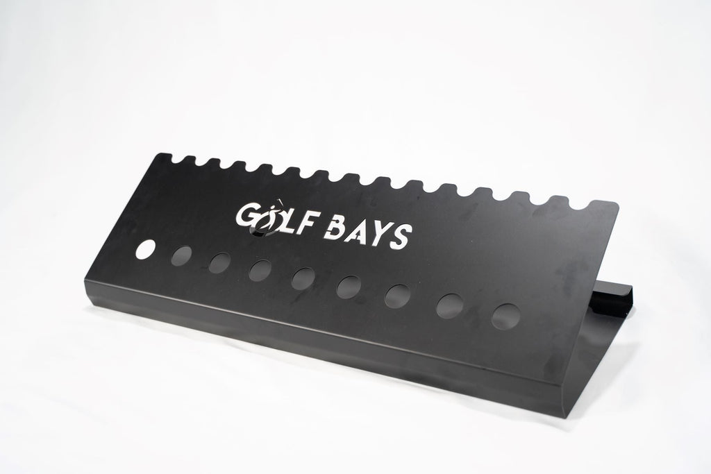 GolfBays Club Display Rack – Holds 14 Clubs & 9 Balls
