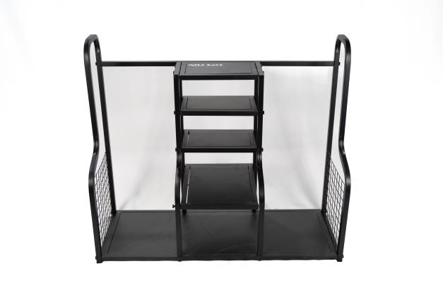 GolfBays Dual Golf Bag Display Storage Organizer