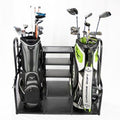 GolfBays Dual Golf Bag Display Storage Organizer