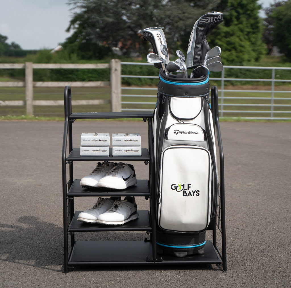 GolfBays Single Golf Bag Display Storage Organizer