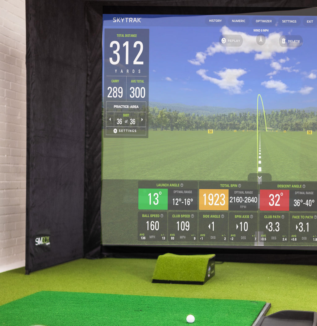 GolfBays SimBox Golf Simulator Enclosure – 7 Sizes