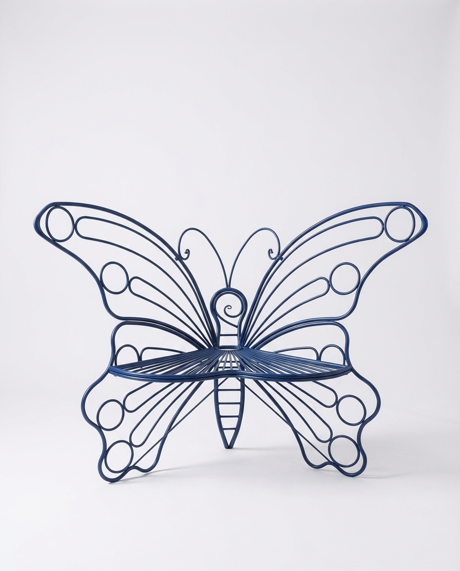 50" Outdoor Metal Garden Bench