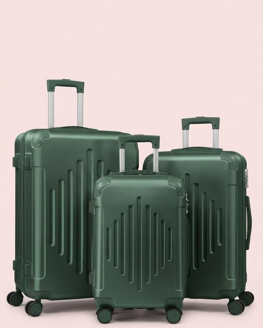 3-Piece Hard Shell Luggage Set with TSA Lock