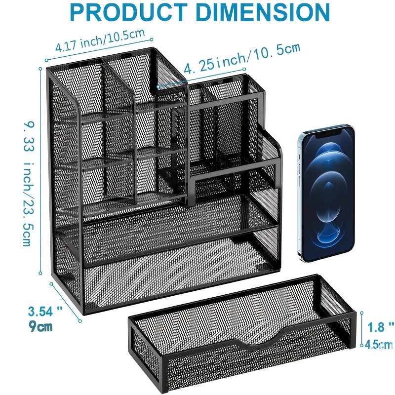 Multi-Layer Mesh Desk Organizer