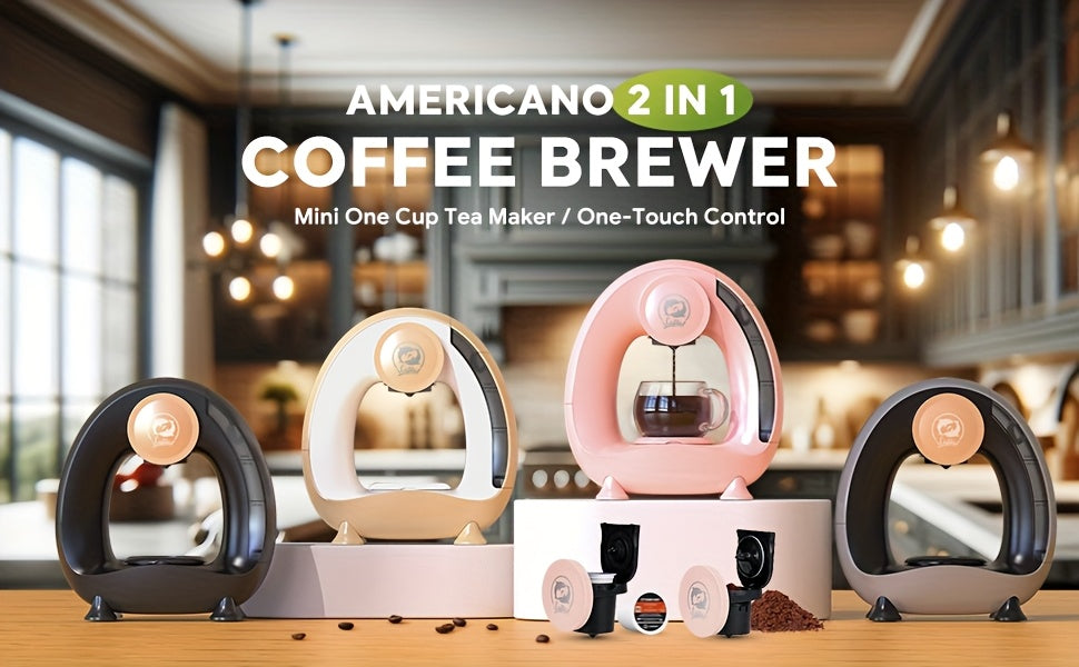 2-in-1 Single-Serve Coffee Maker