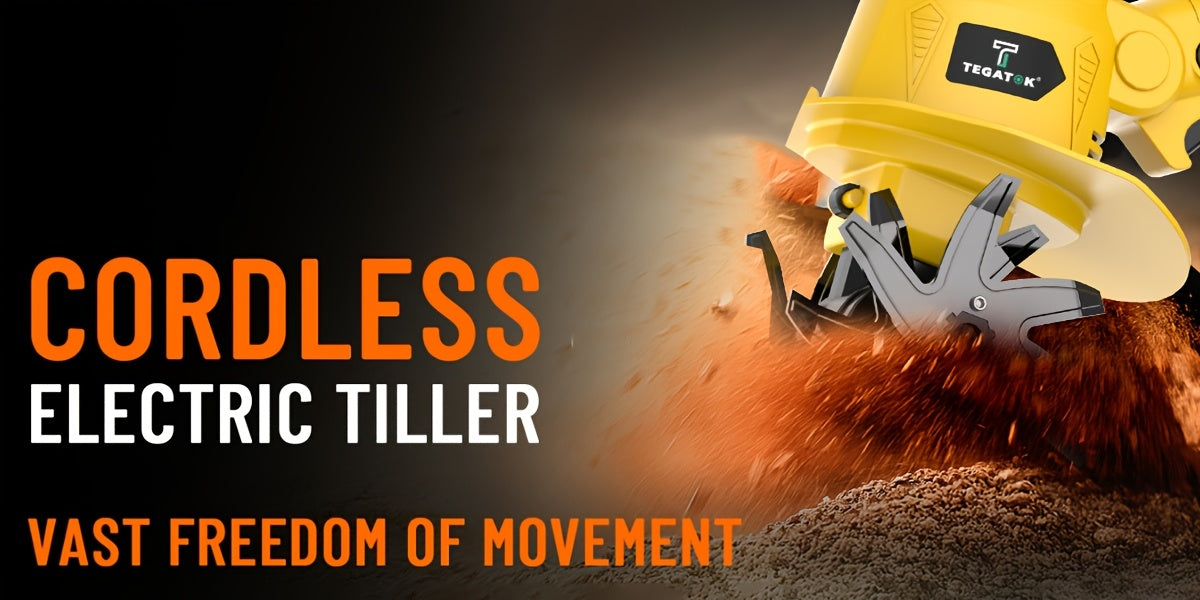 20V Cordless Garden Tiller & Cultivator