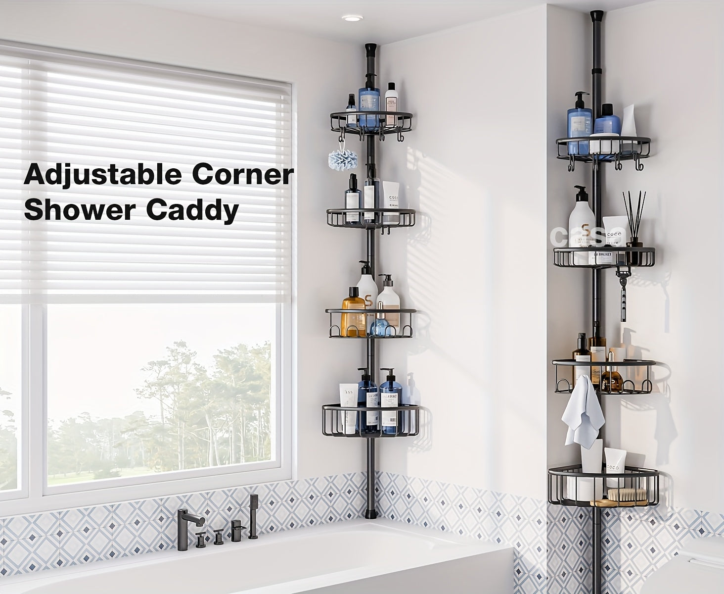 4-Tier Corner Shower Organizer