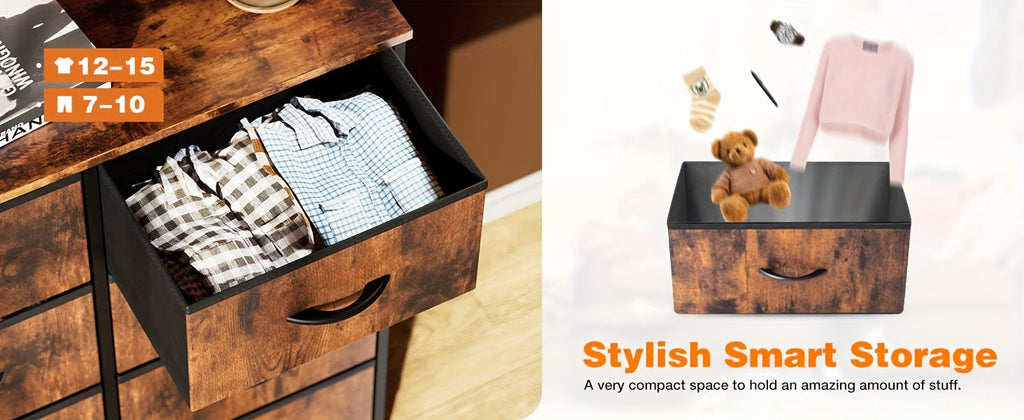 8-Drawer Fabric Storage Dresser