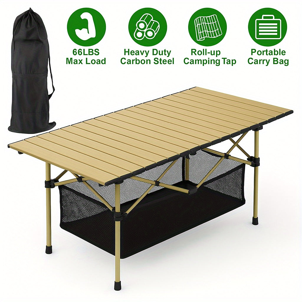 Adjustable Folding Camping Table for 4–6