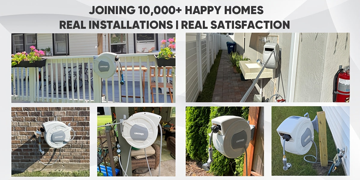 Retractable Wall-Mounted Garden Hose Reel