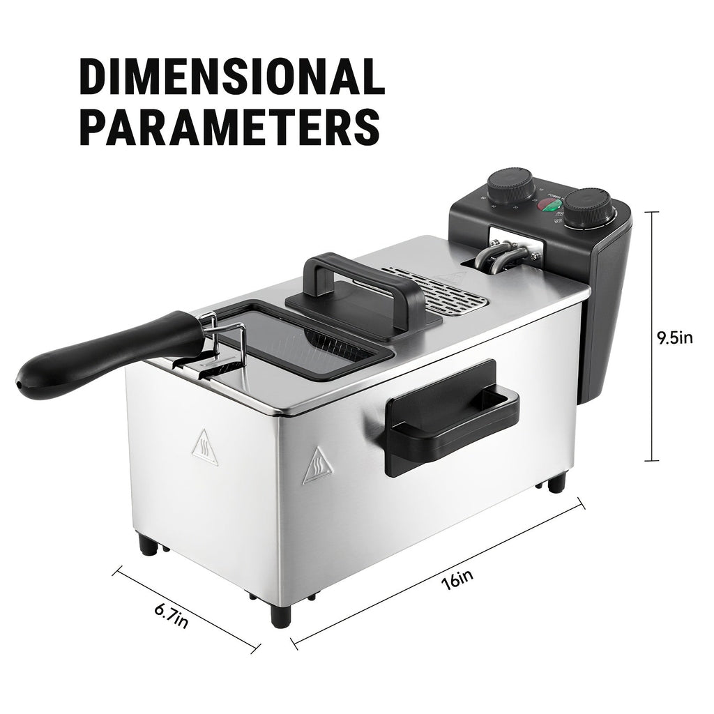 1700W Stainless Steel Electric Deep Fryer