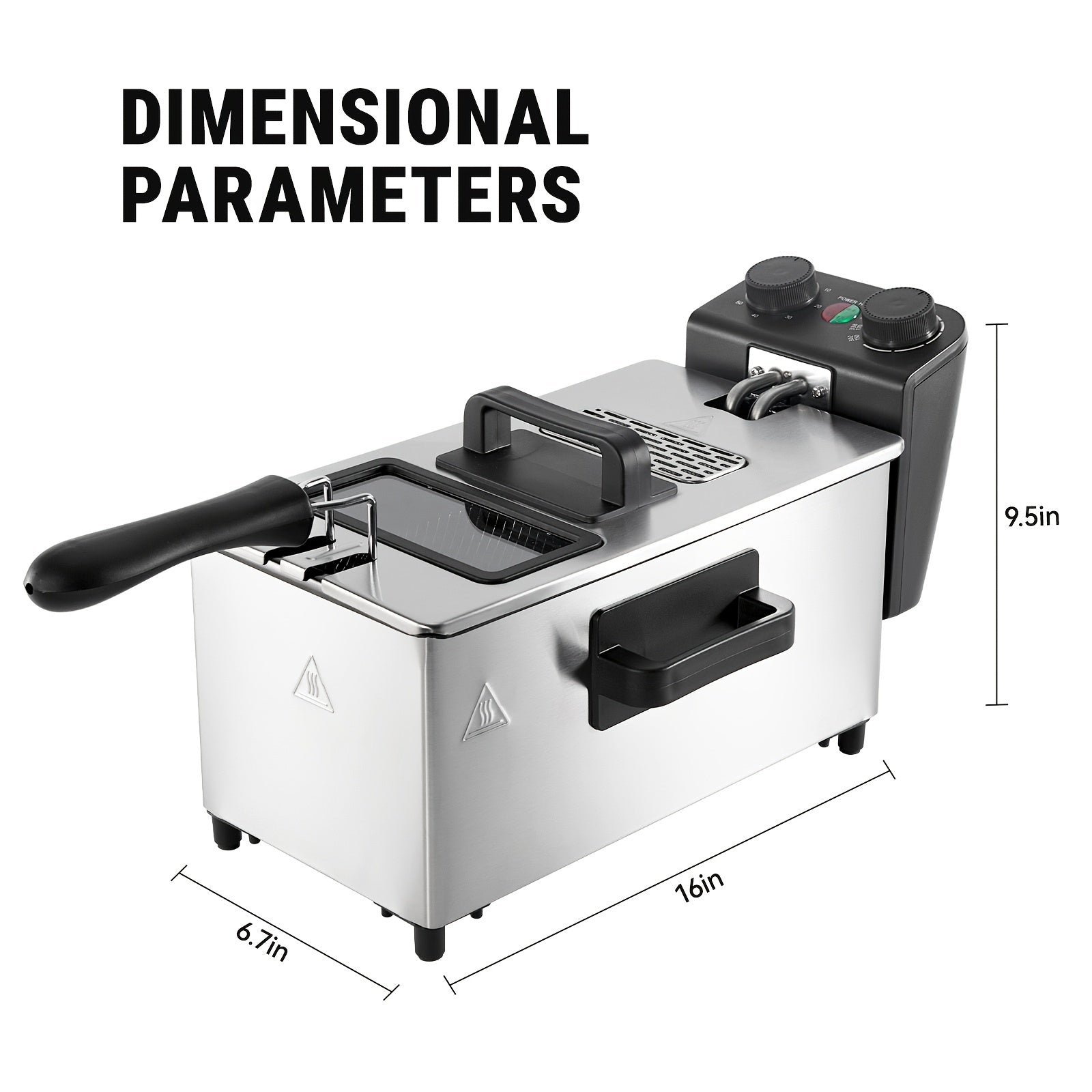 1700W Stainless Steel Electric Deep Fryer