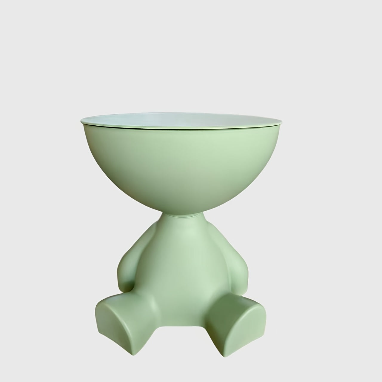Bear-Shaped Side Table with Storage