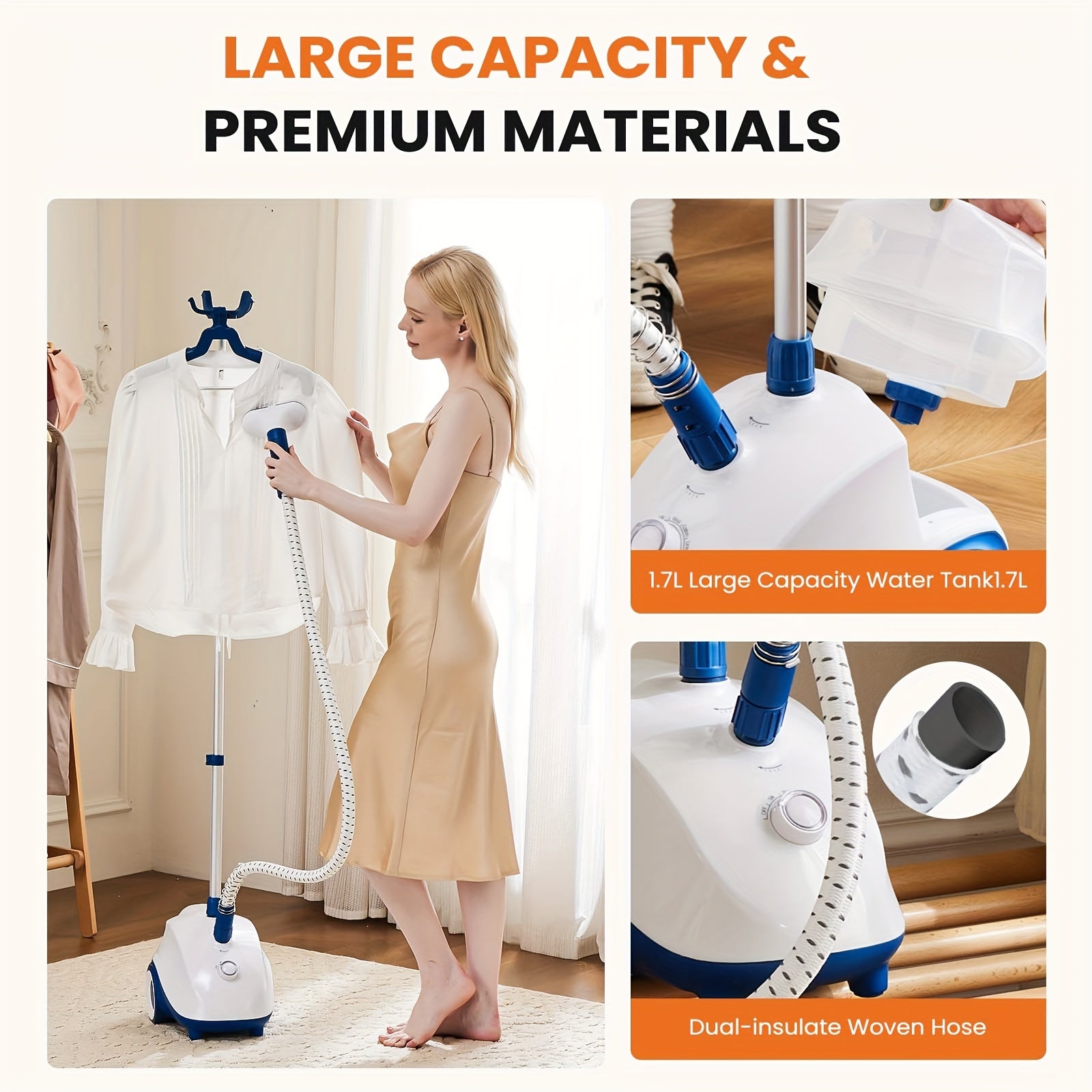 1500W Standing Garment Steamer