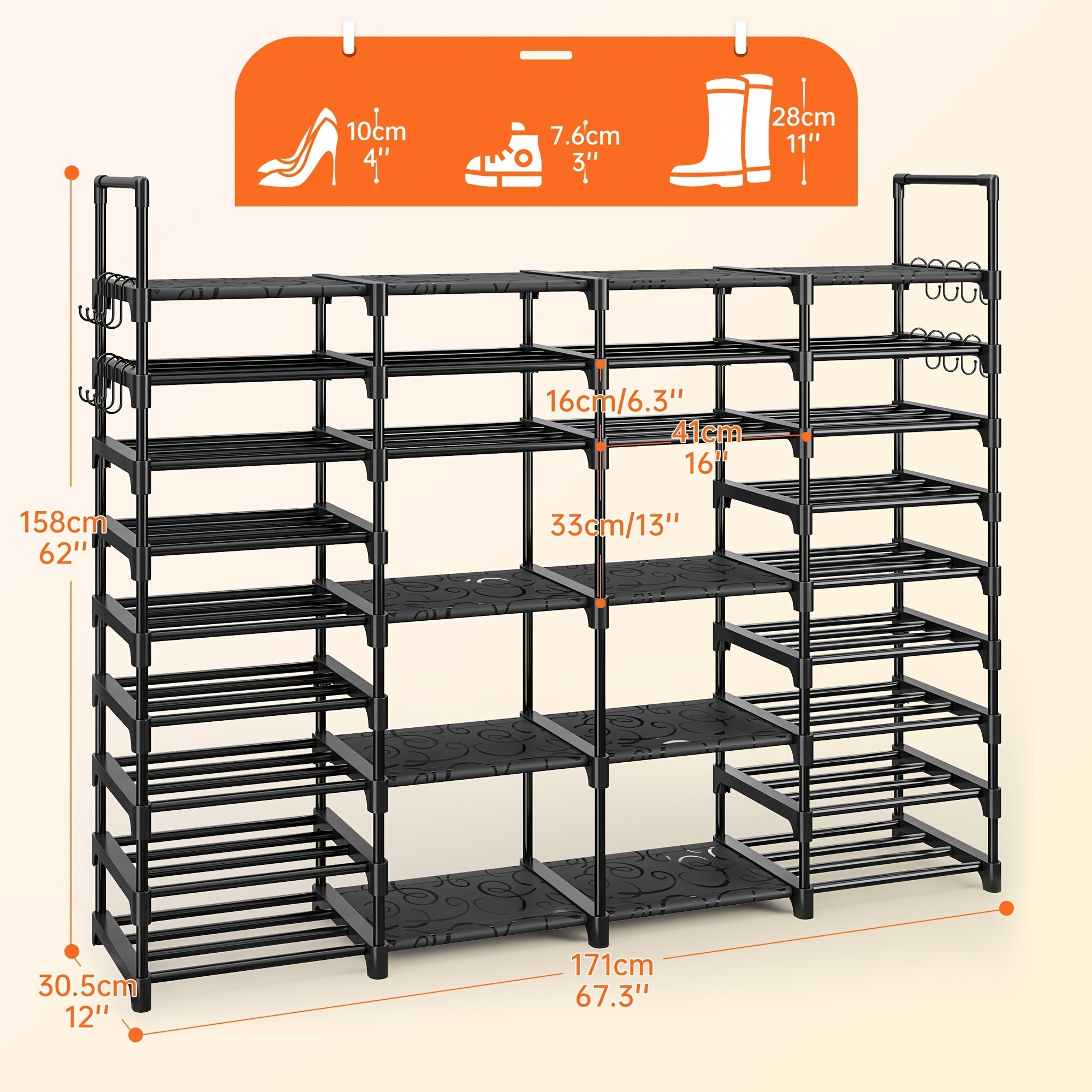 Stackable Shoe & Storage Shelf