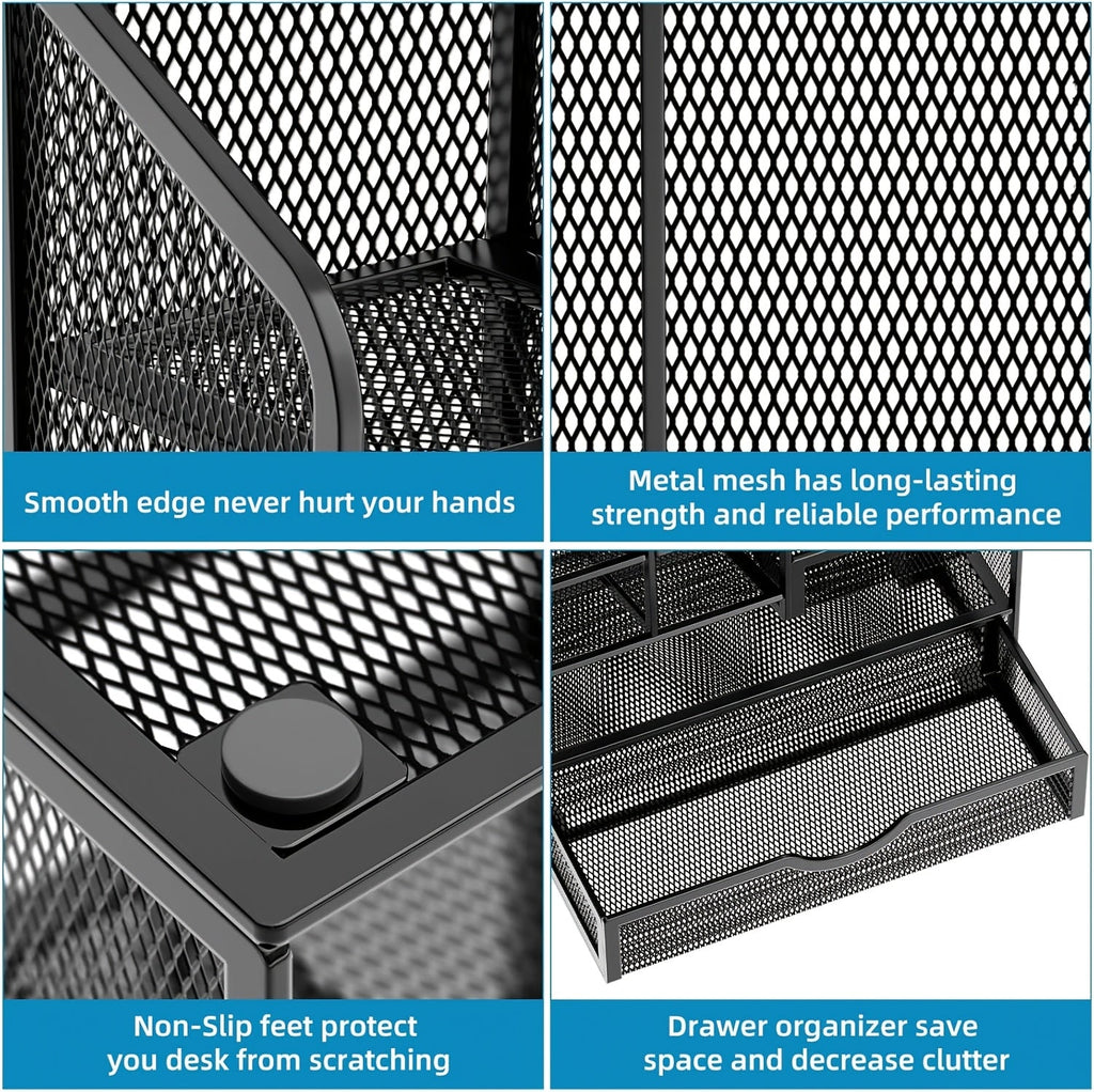 Multi-Layer Mesh Desk Organizer