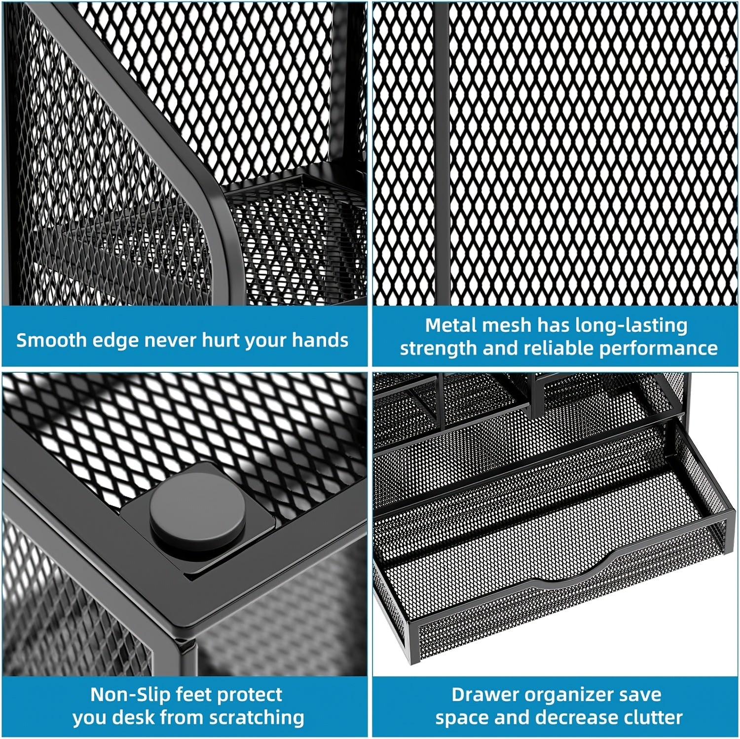 Multi-Layer Mesh Desk Organizer