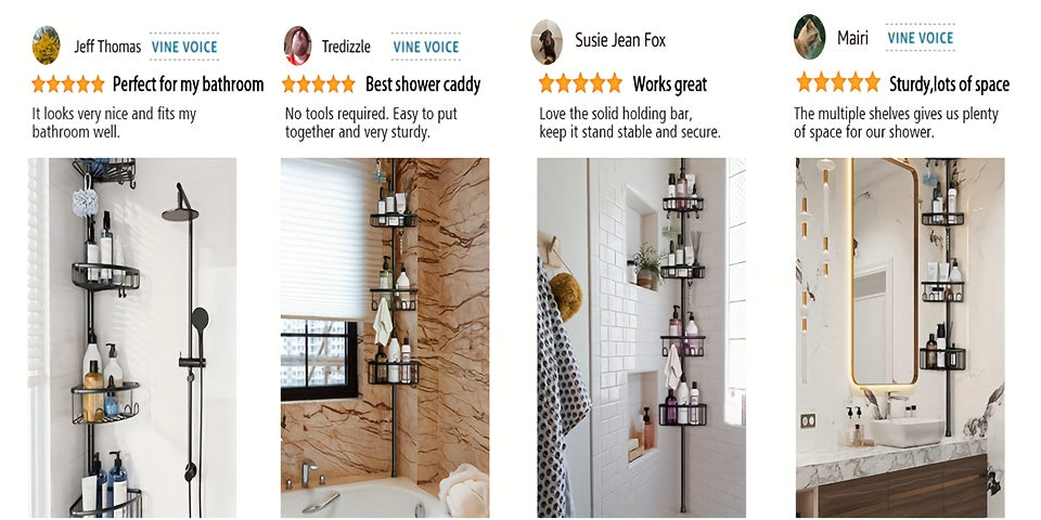 4-Tier Corner Shower Organizer