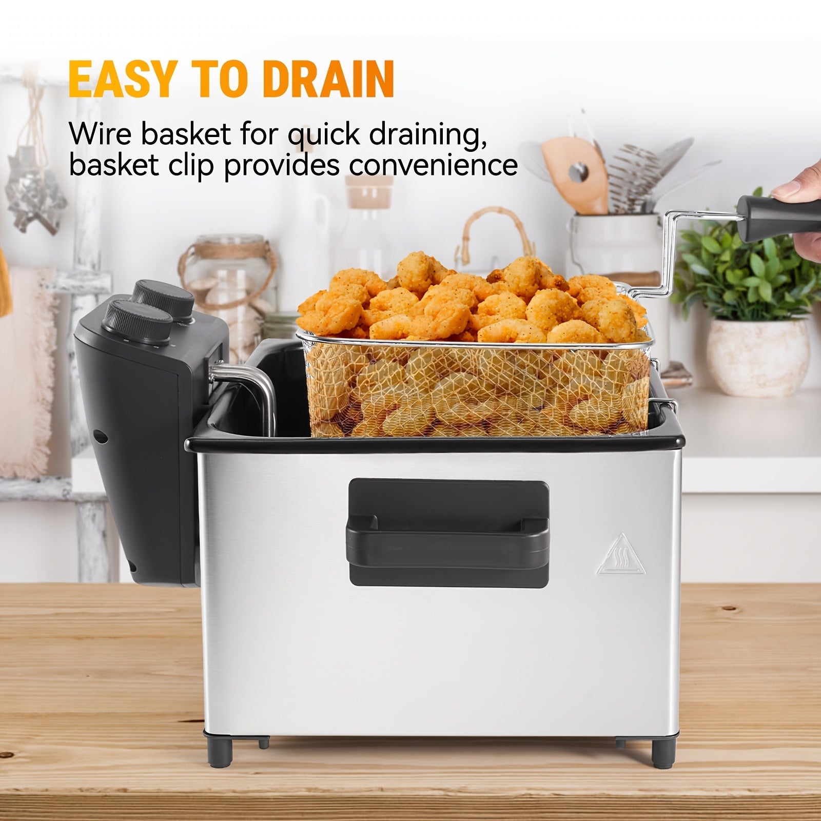 1700W Stainless Steel Electric Deep Fryer