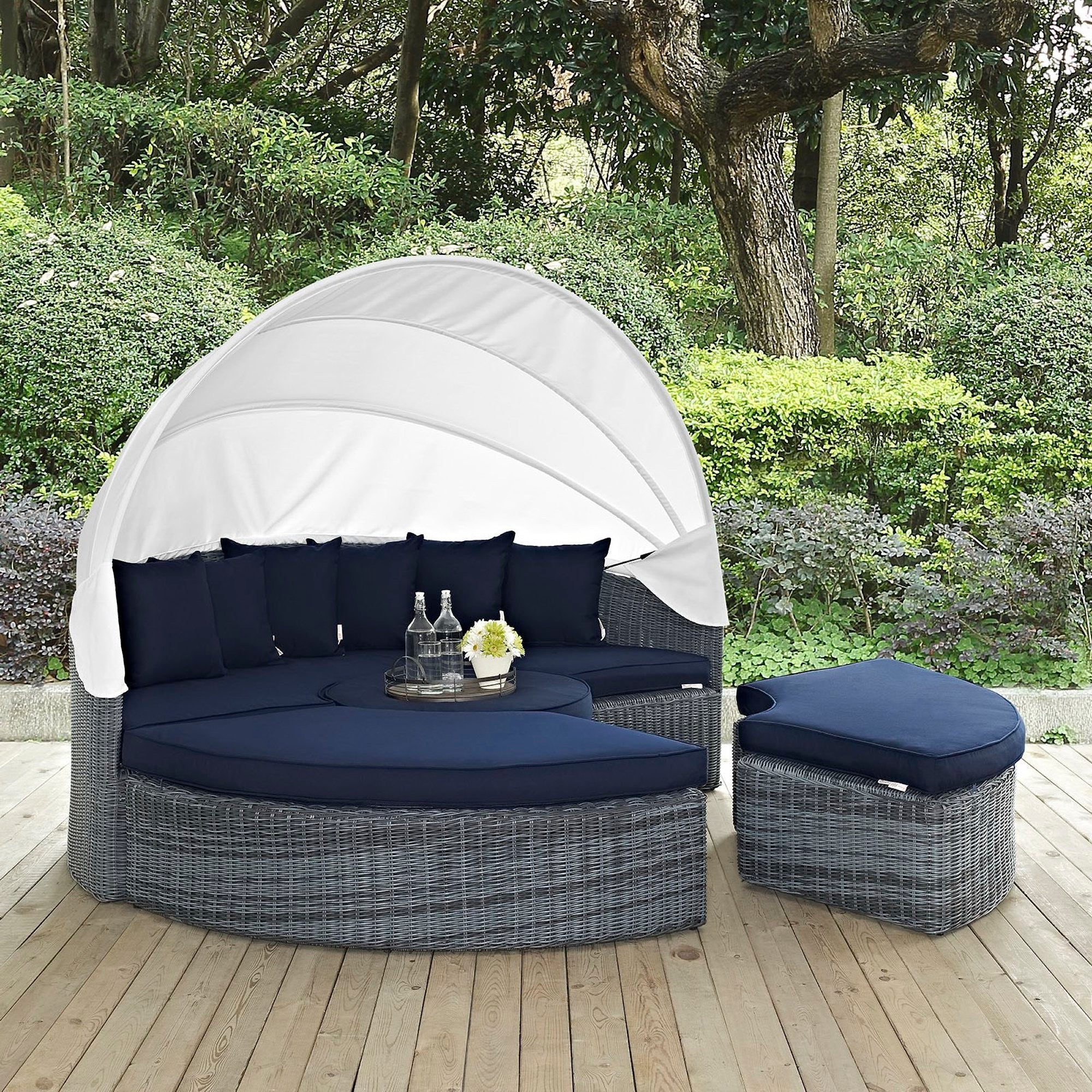 Modway Summon Canopy Outdoor Patio Daybed
