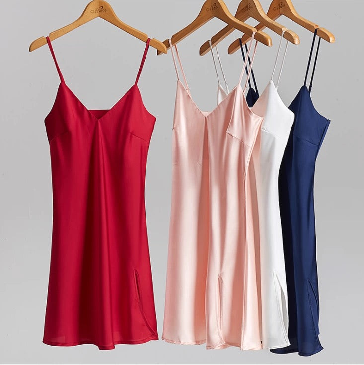 Silky Satin Short Nightdress