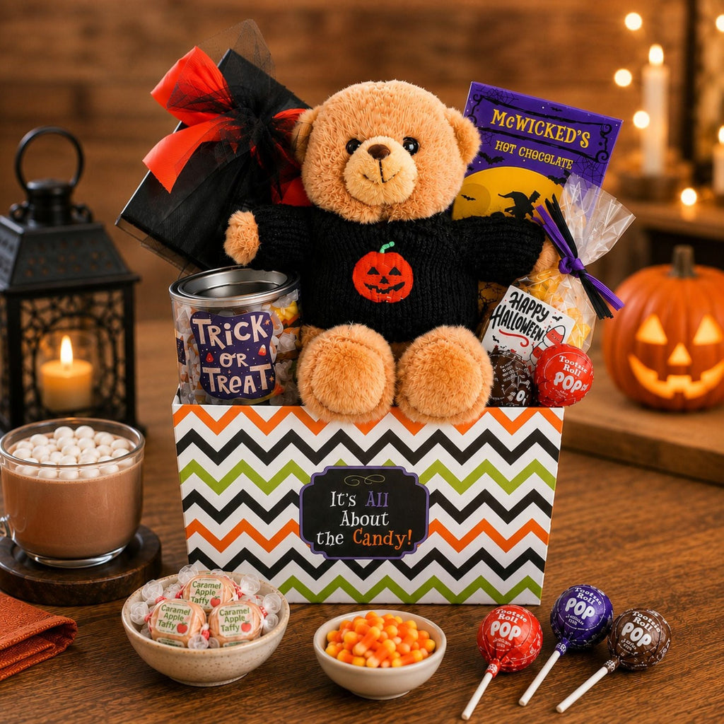 Trick-or-Treat Halloween Gift Basket