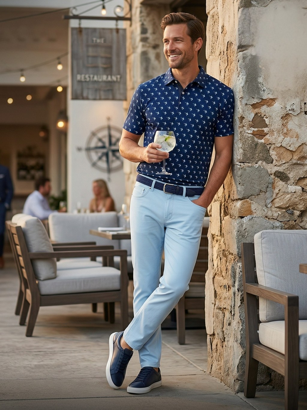 Freeport Performance Pants – Light Blue