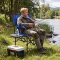 Folding Camping Chair with Side Table & Cup Holder – product view 1