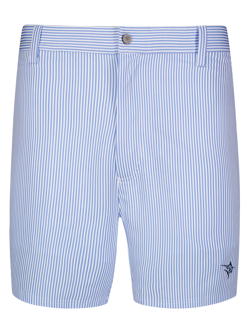 Freeport Performance Shorts – Royal Blue Seersucker