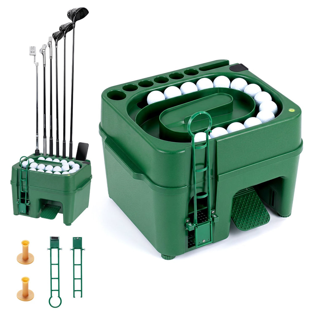 Golf Practice Ball Dispenser & Club Holder – product view 1