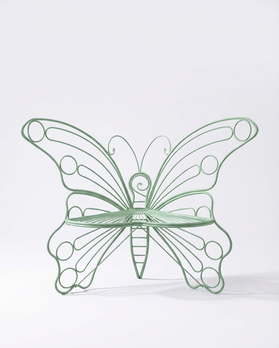 50" Outdoor Metal Garden Bench