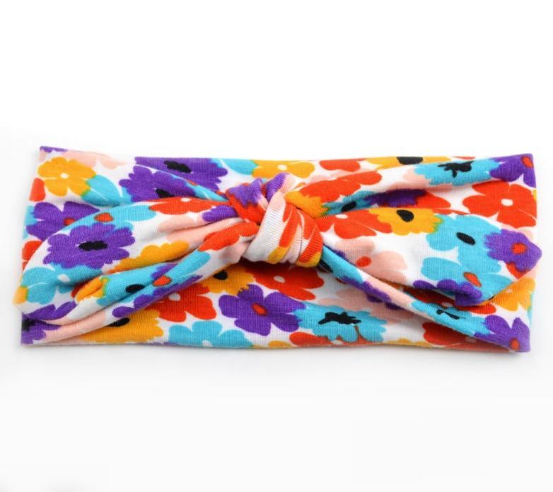 Printed Bow Baby Headband