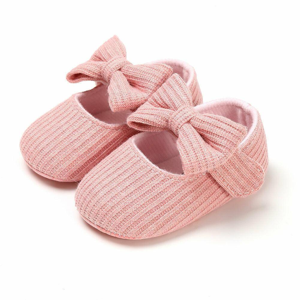 Bowknot Soft-Sole Baby Girl First Walker Shoes