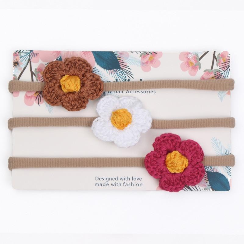 Baby Girl Elastic Bow Headband Set