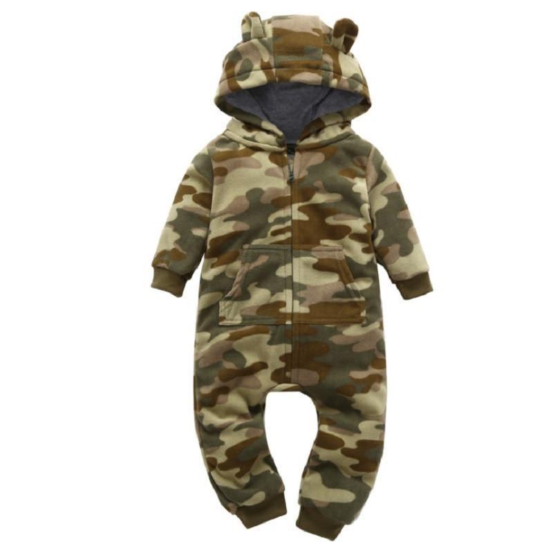 Cozy Fleece Animal Baby Romper – product view 11