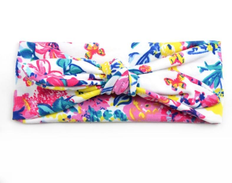 Printed Bow Baby Headband