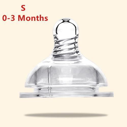 Cartoon Glass Baby Bottle with Handles