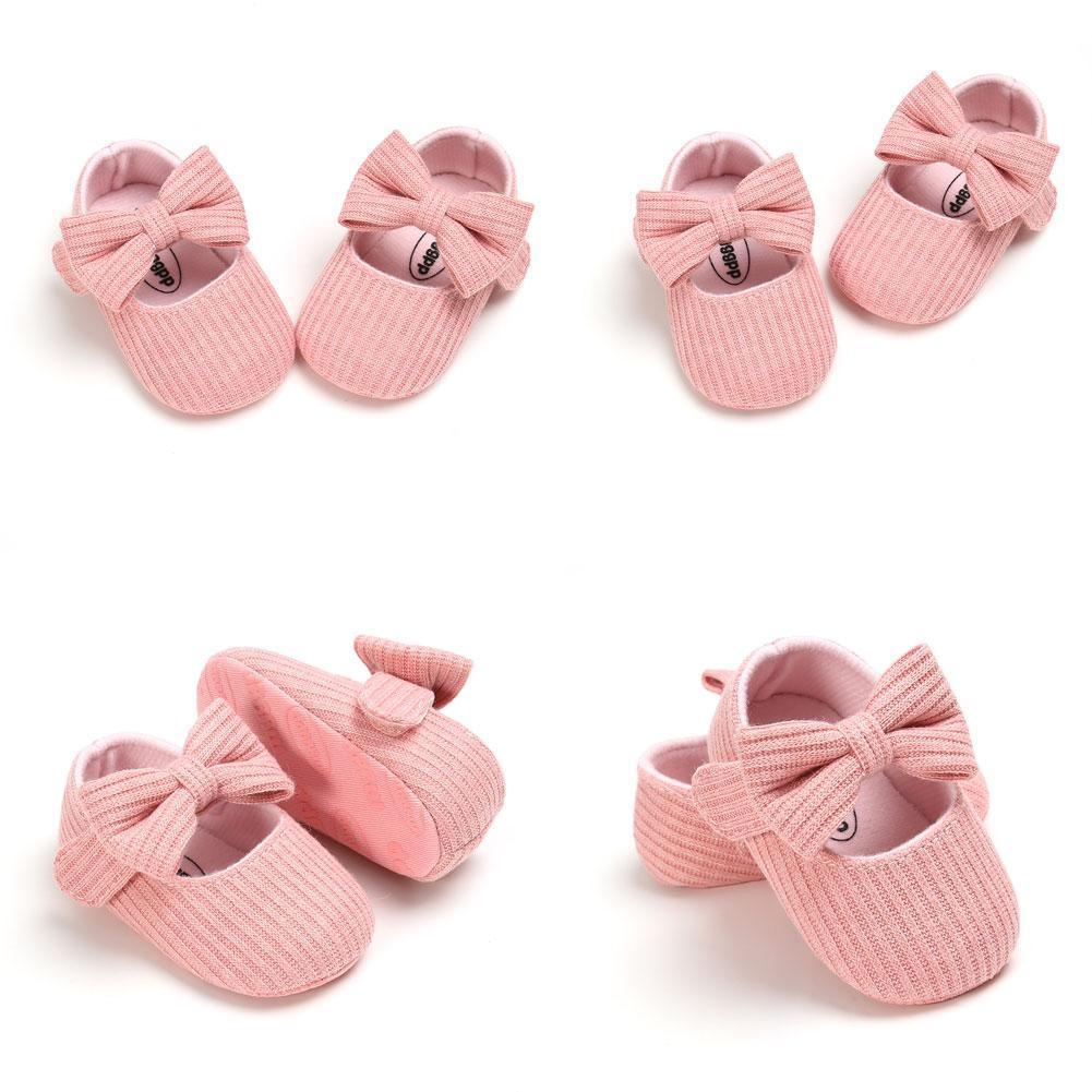 Bowknot Soft-Sole Baby Girl First Walker Shoes