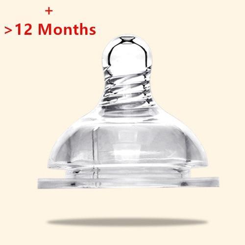 Cartoon Glass Baby Bottle with Handles