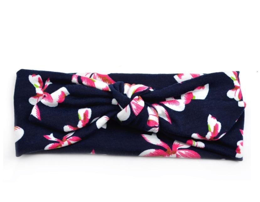 Printed Bow Baby Headband