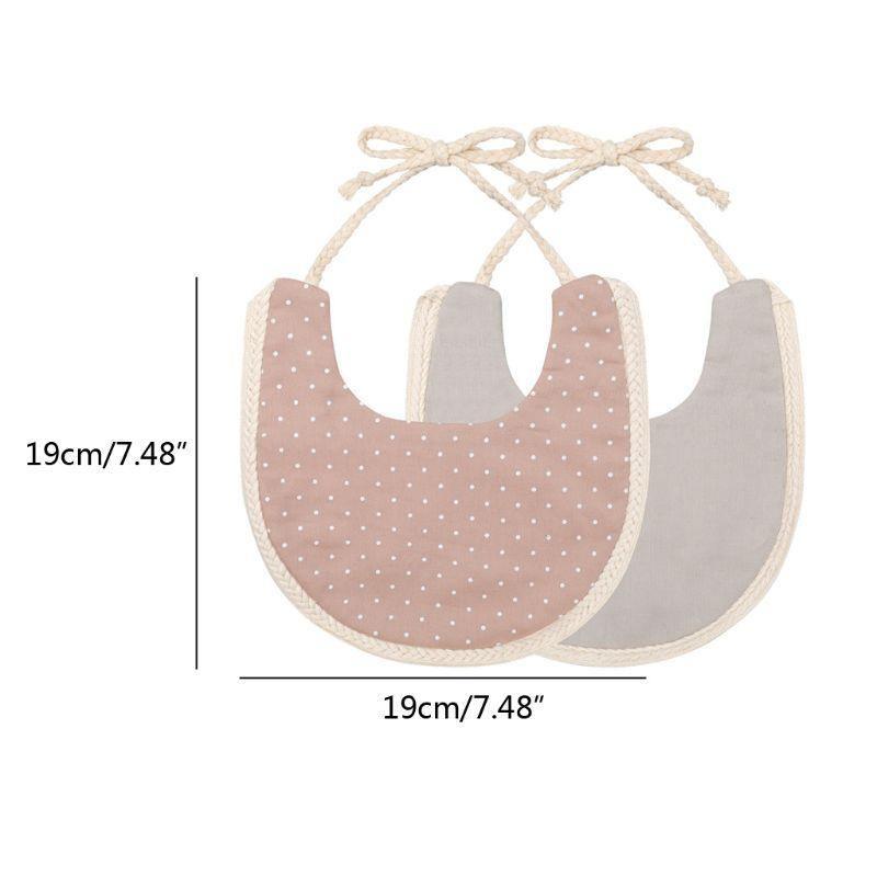 Double-Sided Tassel Baby Bib