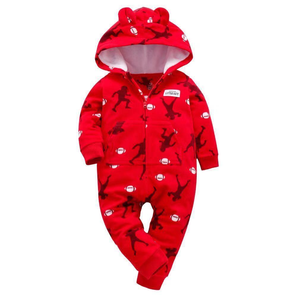 Cozy Fleece Animal Baby Romper – product view 24