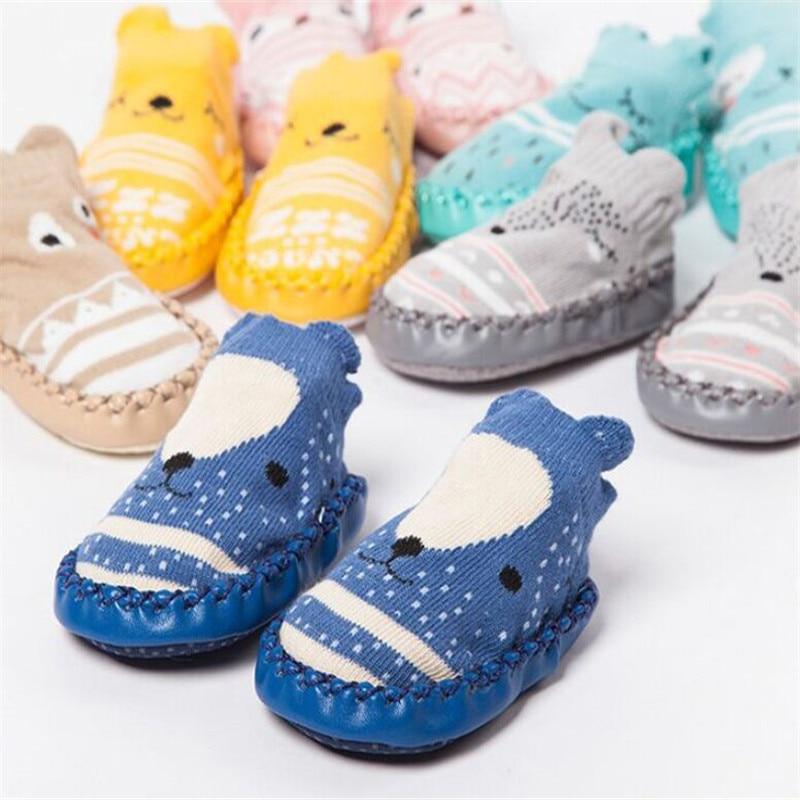 Soft-Sole Leather Baby First Walker Shoes