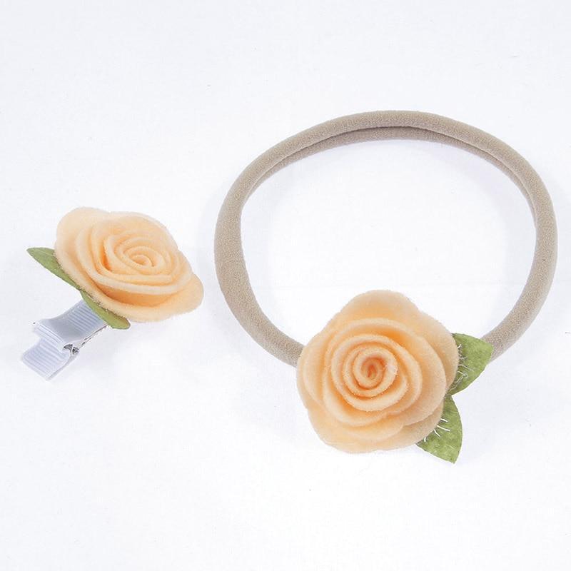 Flower Headband & Hair Clip Set