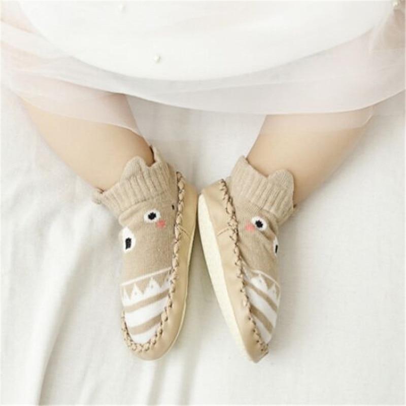 Soft-Sole Leather Baby First Walker Shoes