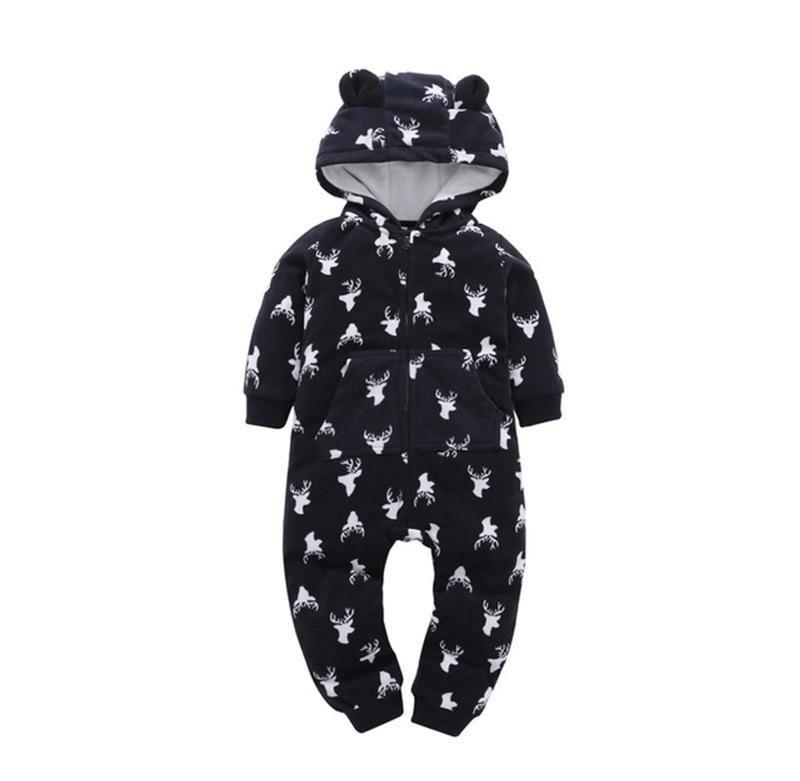 Cozy Fleece Animal Baby Romper – product view 21