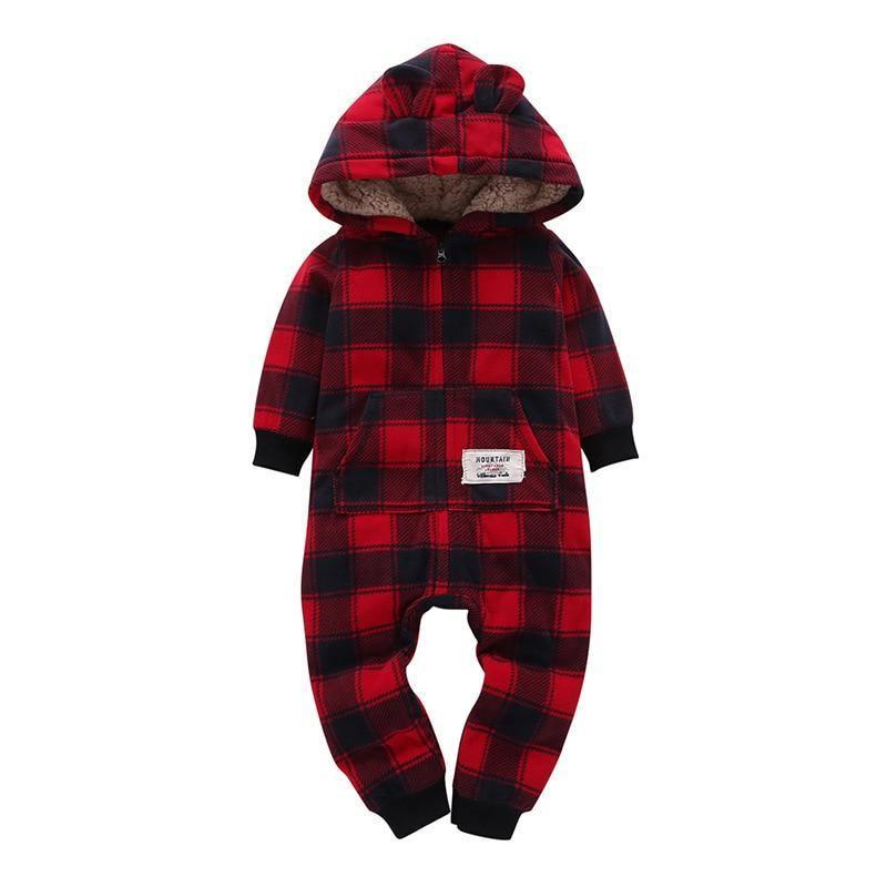Cozy Fleece Animal Baby Romper – product view 2