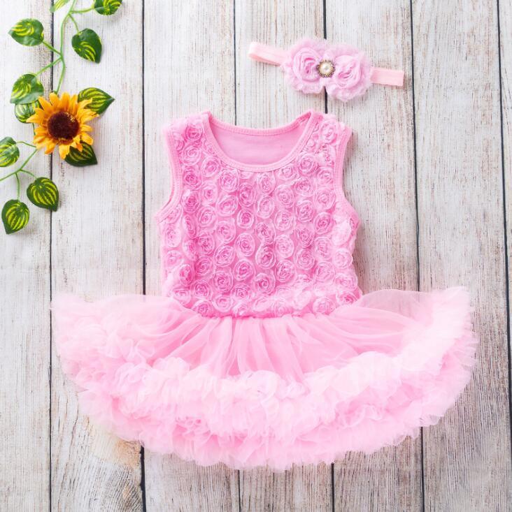 Pink Tulle Baby Girl Party Dress